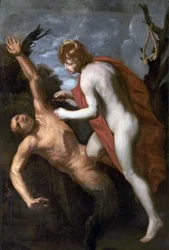 Apollo häutet Marsyas